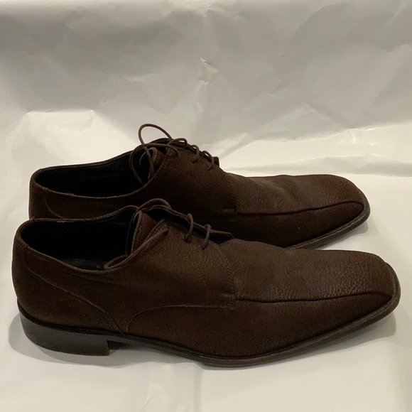 ERMENEGILDO ZEGNA MEN LEATHER SHOES US 9 - Picture 2 of 6